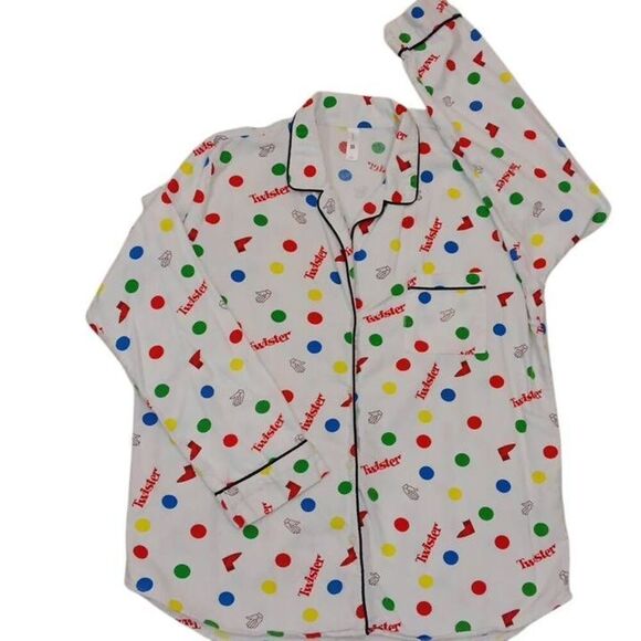 Women's GapBody Twister "flannel type" pajama set. Fun sleep wear! Size Medium - Picture 1 of 7